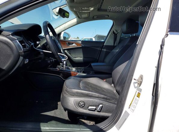 WAUC8AFC8JN024206 2018 AUDI A6 White Вид салону спереду