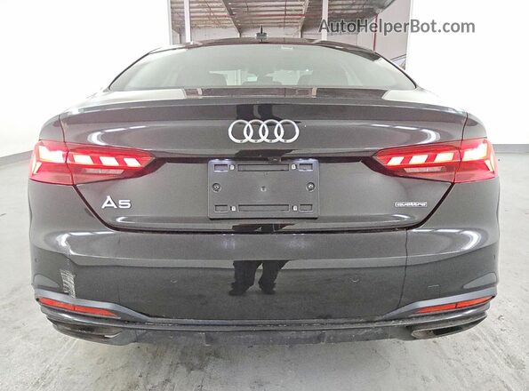 WAUCBCF55NA030637 2022 AUDI A5 Black Вид ззаду