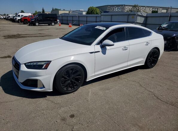WAUCBCF5XPA015537 2023 AUDI A5 White Առջևի ձախ երեք քառորդ տեսարան