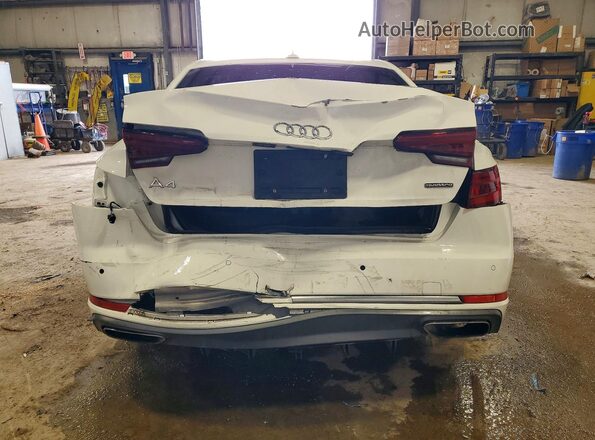 WAUCNAF42KA007895 2019 AUDI A4 White Widok z tyłu