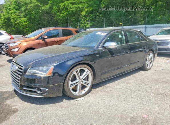 WAUD2AFD2DN020235 2013 AUDI S8 Black Przód lewy