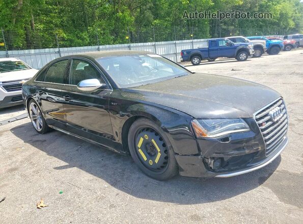 WAUD2AFD2DN020235 2013 AUDI S8 Black Przód prawy