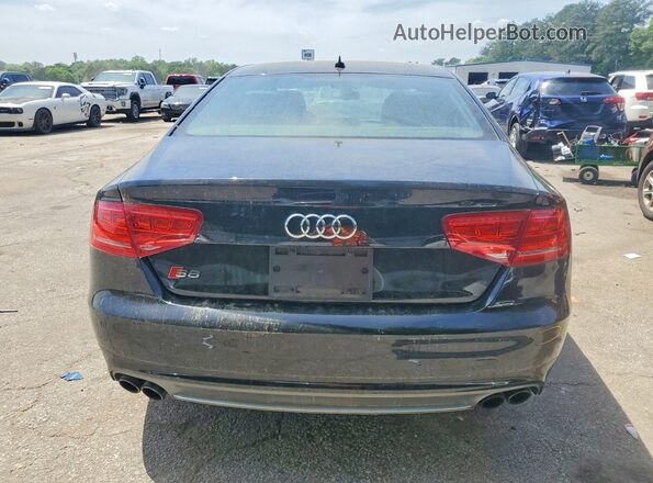 WAUD2AFD2DN020235 2013 AUDI S8 Black Widok z tyłu