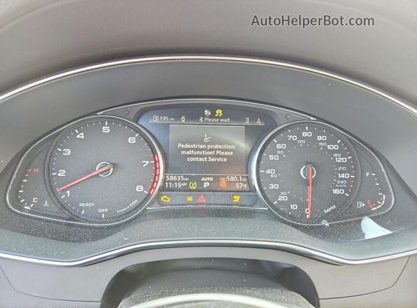 WAUD8AF26KN125581 2019 AUDI A6 Black Вид щитка приладів