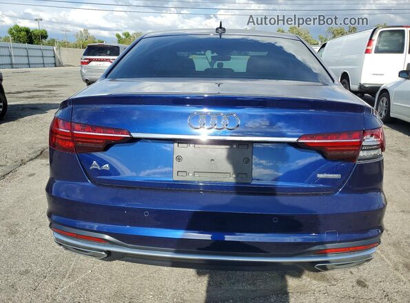 WAUDAAF46MA024637 2021 AUDI A4 Синий Вид сзади