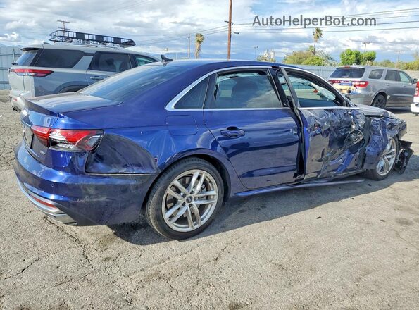 WAUDAAF46MA024637 2021 AUDI A4 Синий Задняя правая четверть