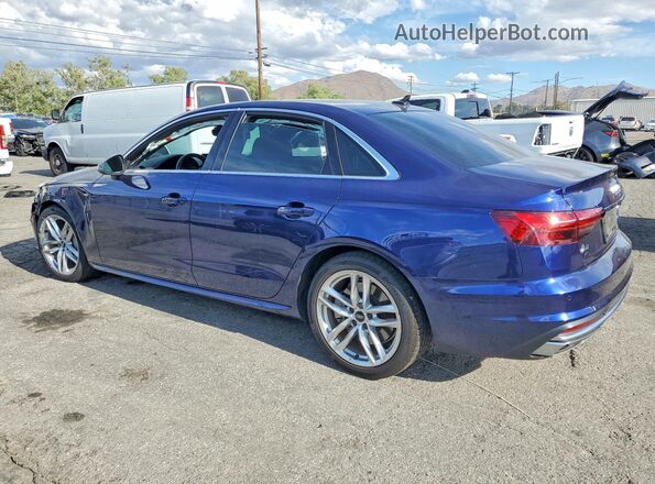 WAUDAAF46MA024637 2021 AUDI A4 Синий Задняя левая четверть