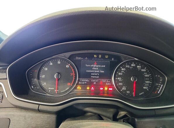 WAUDACF54MA015889 2021 AUDI A5 White ხელსაწყოთა პანელის ხედი