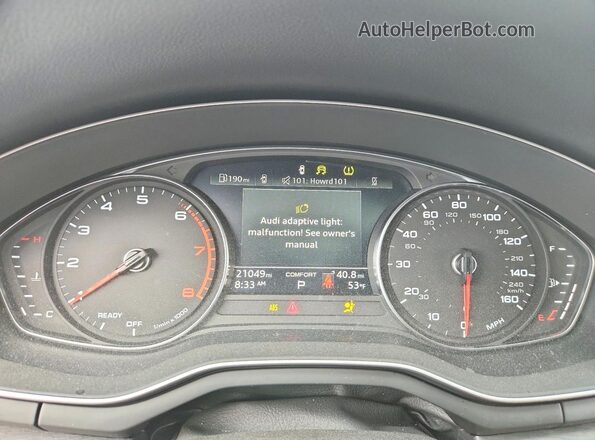 WAUDACF57RA057982 2024 AUDI A5 Black Widok zestawu wskaźników