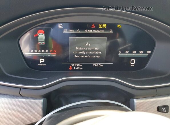 WAUDACF59SA006151 2025 AUDI A5 White Widok zestawu wskaźników