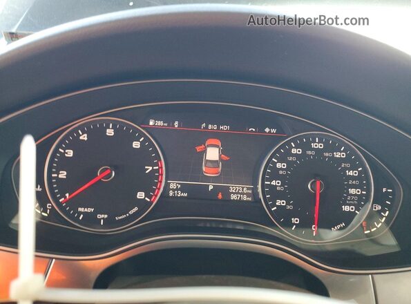 WAUDFAFCXGN096477 2016 AUDI A6 Blue Вид щитка приладів