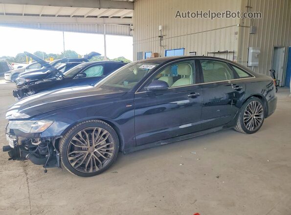 WAUDFAFCXGN096477 2016 AUDI A6 Blue Передня ліва чверть