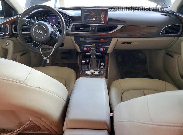 WAUDFAFCXGN096477 2016 AUDI A6 Blue Вид панелі приладів