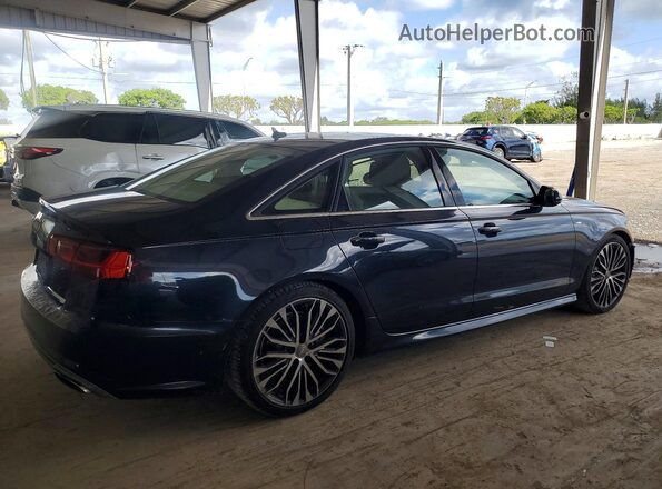 WAUDFAFCXGN096477 2016 AUDI A6 Blue Задня права чверть