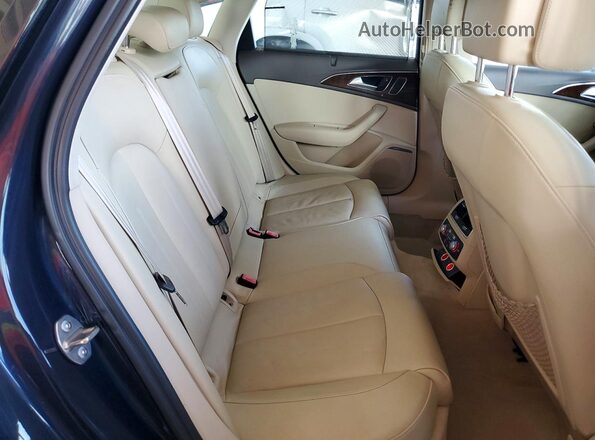 WAUDFAFCXGN096477 2016 AUDI A6 Blue Вид задніх сидінь