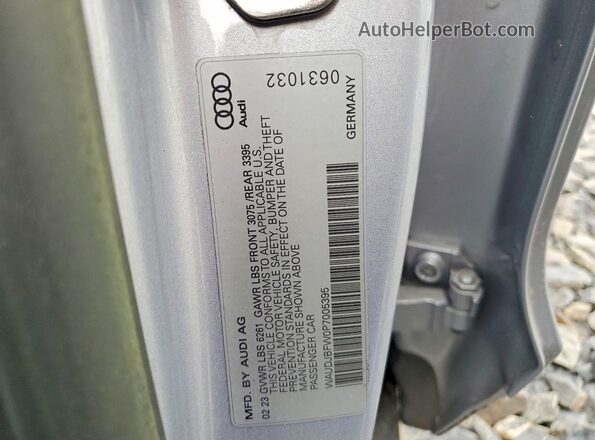 WAUDJBFW0P7005395 2023 AUDI E-TRON Серебряный Вид подкапотного пространства