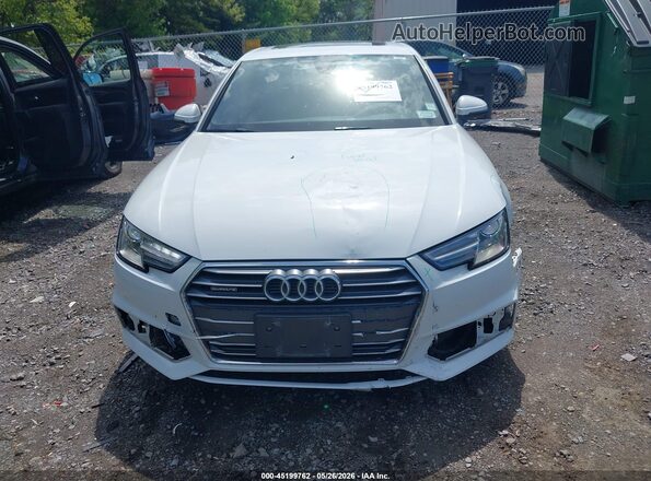 WAUDNAF40JA065183 2018 AUDI A4 White Widok zestawu wskaźników