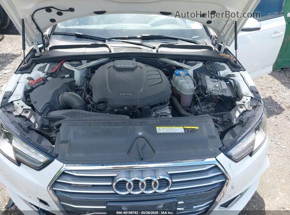 WAUDNAF40JA065183 2018 AUDI A4 White Widok z tyłu