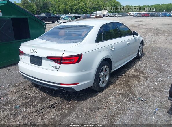 WAUDNAF40JA065183 2018 AUDI A4 White Tył prawy