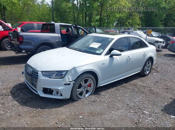 WAUDNAF40JA065183 2018 AUDI A4 White Przód lewy