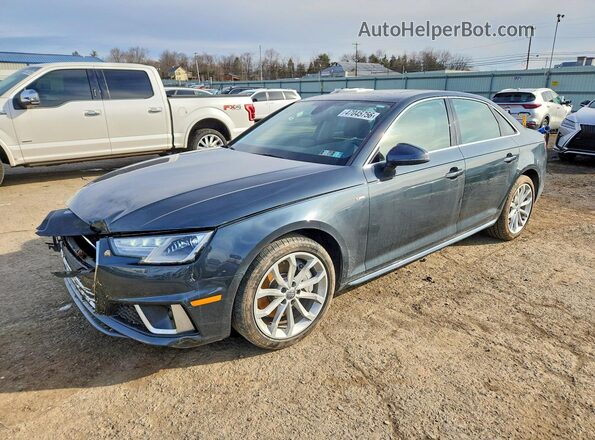 WAUDNAF40KA039815 2019 AUDI A4 Gray წინა მარცხენა ხედი სამი მეოთხედიდან