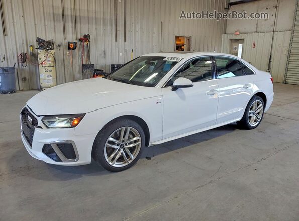 WAUDNAF45LN008599 2020 AUDI A4 Белый Передняя левая четверть
