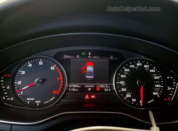 WAUDNAF45LN008599 2020 AUDI A4 Белый Вид щитка приборов