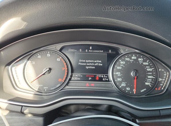WAUDNAF47LA047525 2020 AUDI A4 Белый Вид щитка приборов