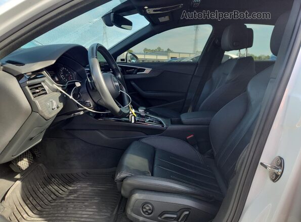 WAUDNAF47LA047525 2020 AUDI A4 Белый Вид салона спереди