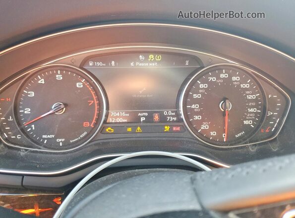 WAUDNAF48KA003208 2019 AUDI OTHER Синий Вид щитка приборов