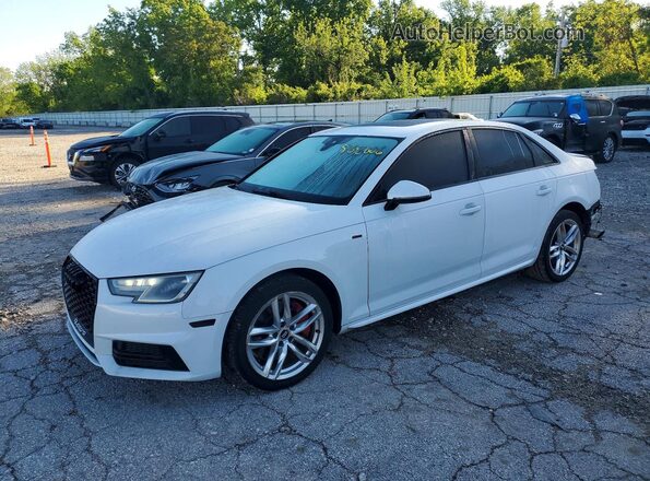 WAUDNAF4XHN046045 2017 AUDI A4 Белый Передняя левая четверть