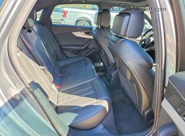 WAUDNAF4XKA044343 2019 AUDI A4 Gray უკანა სავარძლების ხედი