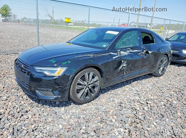 WAUE3AF28MN068001 2021 AUDI A6 Черный Передняя левая четверть