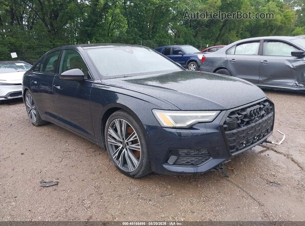 WAUE3BF26RN058645 2024 AUDI A6 Синий Передняя правая четверть