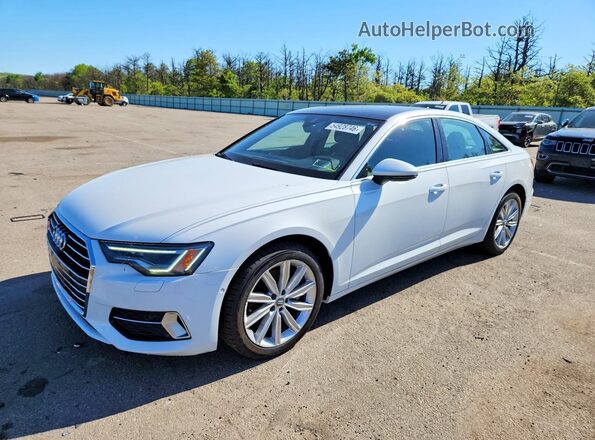 WAUE8AF27LN061136 2020 AUDI A6 Белый Передняя левая четверть