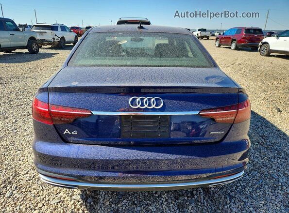 WAUEAAF43MA036443 2021 AUDI A4 Синий Вид сзади