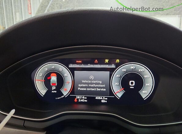WAUEAAF45PN021875 2023 AUDI A4 Серый Вид щитка приборов