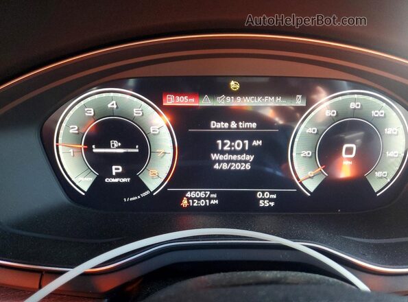WAUEAAF48MA019458 2021 AUDI A4 Gray ხელსაწყოთა პანელის ხედი