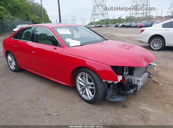 WAUEAAF49MA018920 2021 AUDI A4 Red Przód prawy