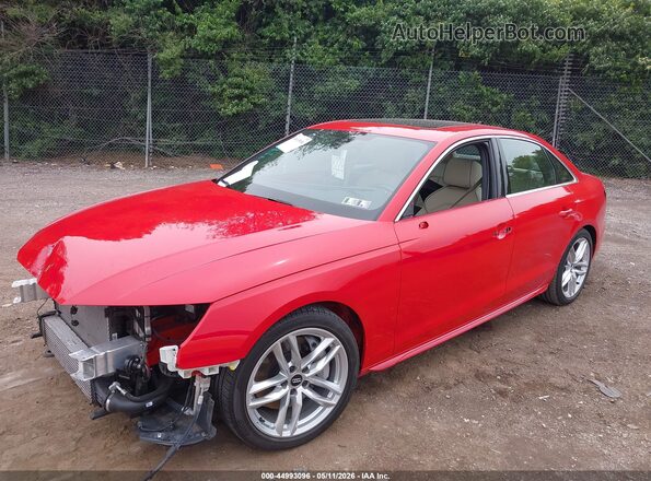 WAUEAAF49MA018920 2021 AUDI A4 Red Przód lewy