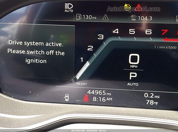WAUEAAF4XPN008734 2023 AUDI OTHER White Widok tylnych siedzeń