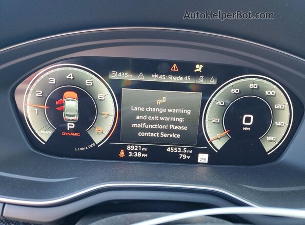 WAUEACF5XSA006566 2025 AUDI A5 Gray Instrument cluster view