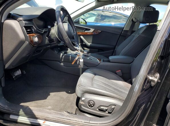 WAUENAF42KA014709 2019 AUDI A4 Black Widok wnętrza z przodu
