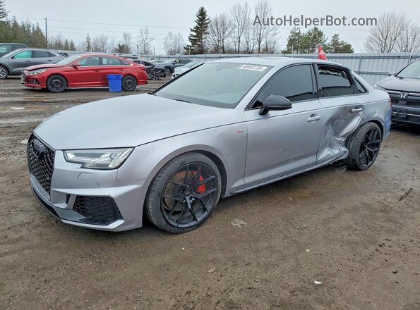 WAUENAF42KA035883 2019 AUDI A4 Silver Առջևի ձախ երեք քառորդ տեսարան
