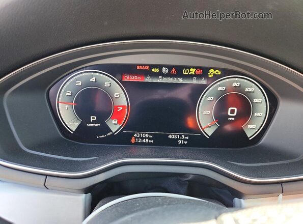WAUENAF43LN011280 2020 AUDI A4 Черный Вид щитка приборов
