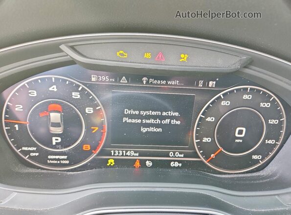 WAUENAF44JN017909 2018 AUDI OTHER Charcoal Instrument cluster view