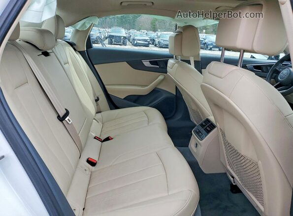 WAUENAF45JA106735 2018 AUDI A4 White Вид задніх сидінь