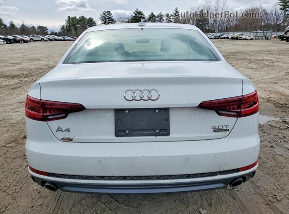 WAUENAF45JA106735 2018 AUDI A4 White Вид ззаду