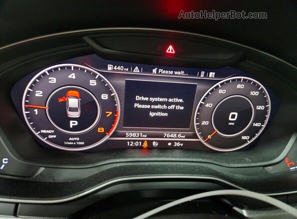 WAUENAF45JA231945 2018 AUDI OTHER Blue Սարքավորումների վահանակի տեսք