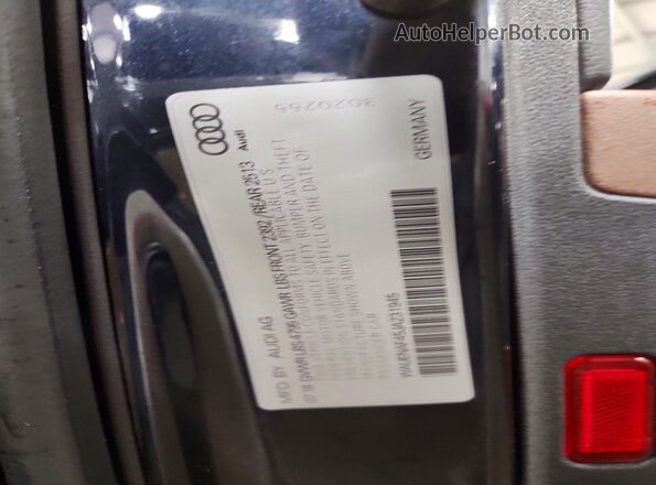 WAUENAF45JA231945 2018 AUDI OTHER Blue VIN կոդի պիտակի տեսք